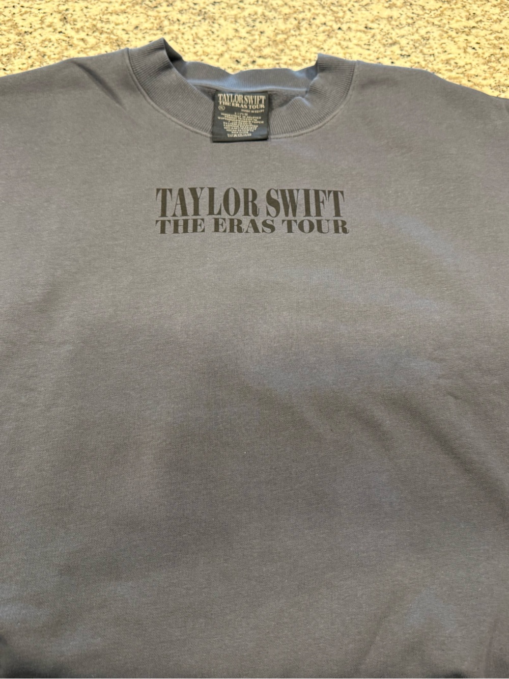 Taylor Swift The Eras Tour Gray Crewneck Sweatshirt